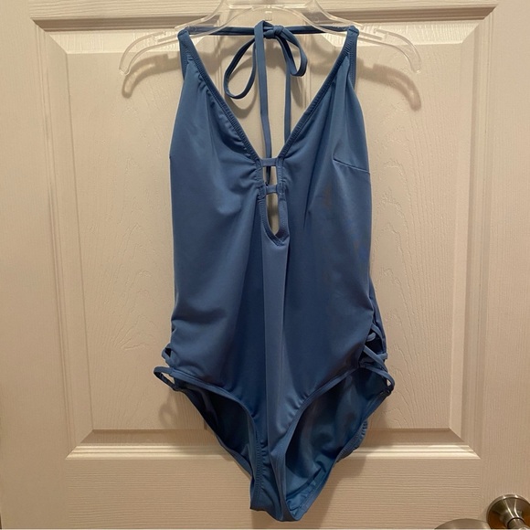 Laundry by Design Blue One Piece Swimsuit - Picture 1 of 7